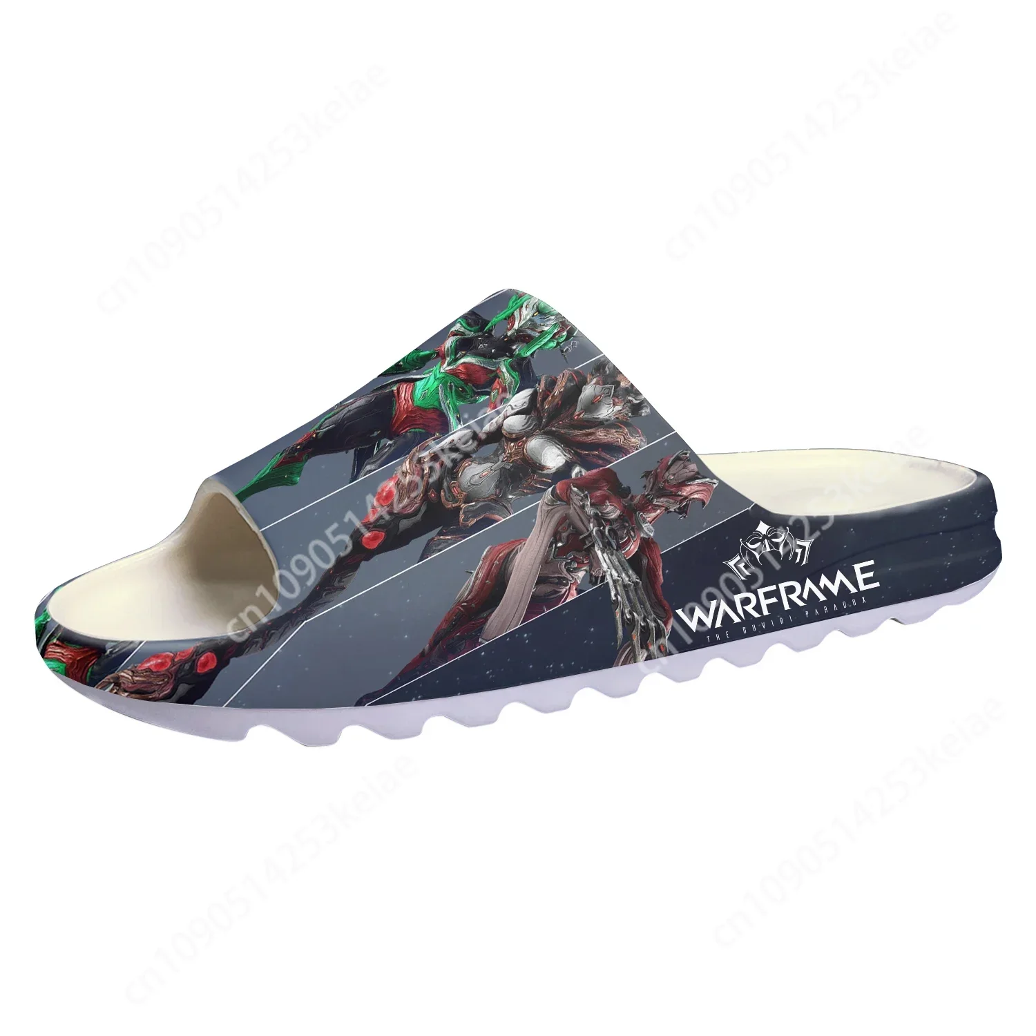Anime Cartoon Game Warframe Soft Sole Sllipers Mens Womens Teenager Home Clogs Fashion Custom Water Shoes on Shit Sandals
Anime Cartoon Game Warframe Soft Sole Sllipers Mens Womens Teenager Home Clogs Fashion Custom Water Shoes on Shit Sandals