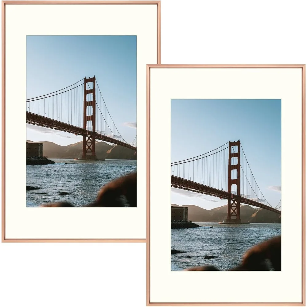 16x24 Metal Picture Frame with Mat for 12x18 Picture & Real Glass, Aluminum Photo Frame Collection
16x24 Metal Picture Frame with Mat for 12x18 Picture & Real Glass, Aluminum Photo Frame Collection