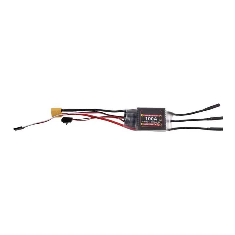 AINY-AM32 100A Brushless ESC Electronic Speed Controller For 3532/3542 Motor With Power Xt60 Plug 4.0Mm Banana Jack
AINY-AM32 100A Brushless ESC Electronic Speed Controller For 3532/3542 Motor With Power Xt60 Plug 4.0Mm Banana Jack