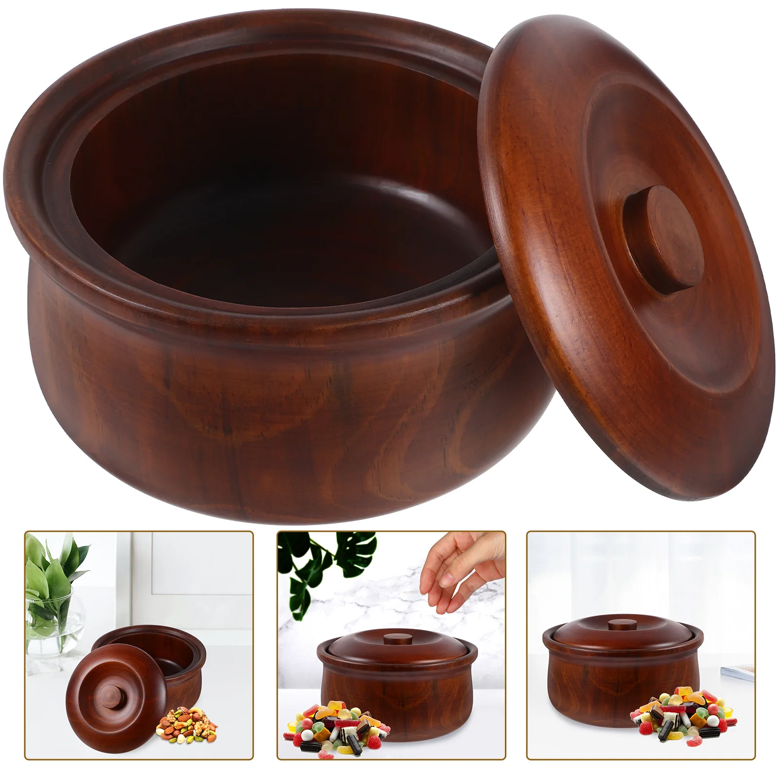 Wooden Fruit Bowl Snack Box Large Round Covered Salad Dish Fruits Container Lightweight Safe Kitchen Bar
Wooden Fruit Bowl Snack Box Large Round Covered Salad Dish Fruits Container Lightweight Safe Kitchen Bar