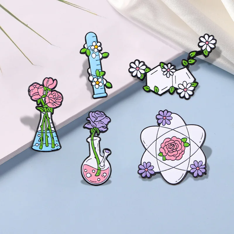 Creative Floral Chemical Bottle Design Brooch Rose Alloy Cartoon Badge Pin DIY Clothes Bags Hat Scarf T-shirt Jeans Decoration
Creative Floral Chemical Bottle Design Brooch Rose Alloy Cartoon Badge Pin DIY Clothes Bags Hat Scarf T-shirt Jeans Decoration