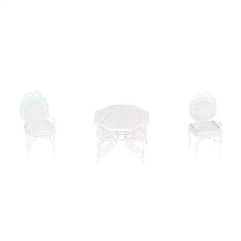 3Pcs Simulation Mini Iron Octagonal Table And Chair Model 1/12 Dollhouse Miniature Furniture Set Pretend Play Toy For Kids
3Pcs Simulation Mini Iron Octagonal Table And Chair Model 1/12 Dollhouse Miniature Furniture Set Pretend Play Toy For Kids