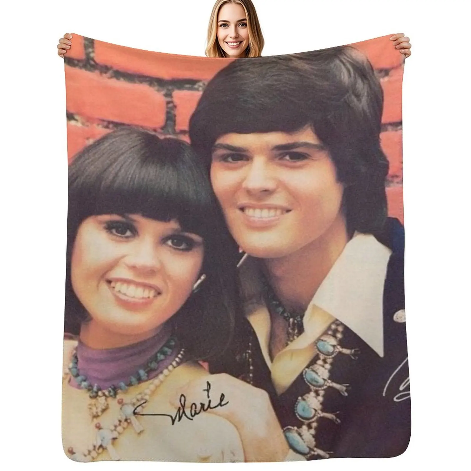Donny and Marie Osmond Young Throw Blanket Fade Resistant Durable Throw Blanket
Donny and Marie Osmond Young Throw Blanket Fade Resistant Durable Throw Blanket