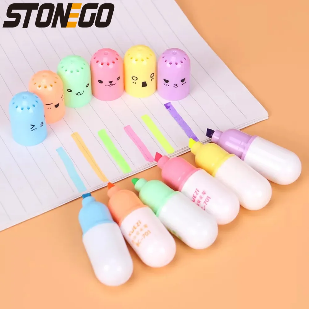 Cute Pill Shape Mini Highlighter Marker Colorful Pen School Office Supply Student Stationery 6Pcs Set
Cute Pill Shape Mini Highlighter Marker Colorful Pen School Office Supply Student Stationery 6Pcs Set