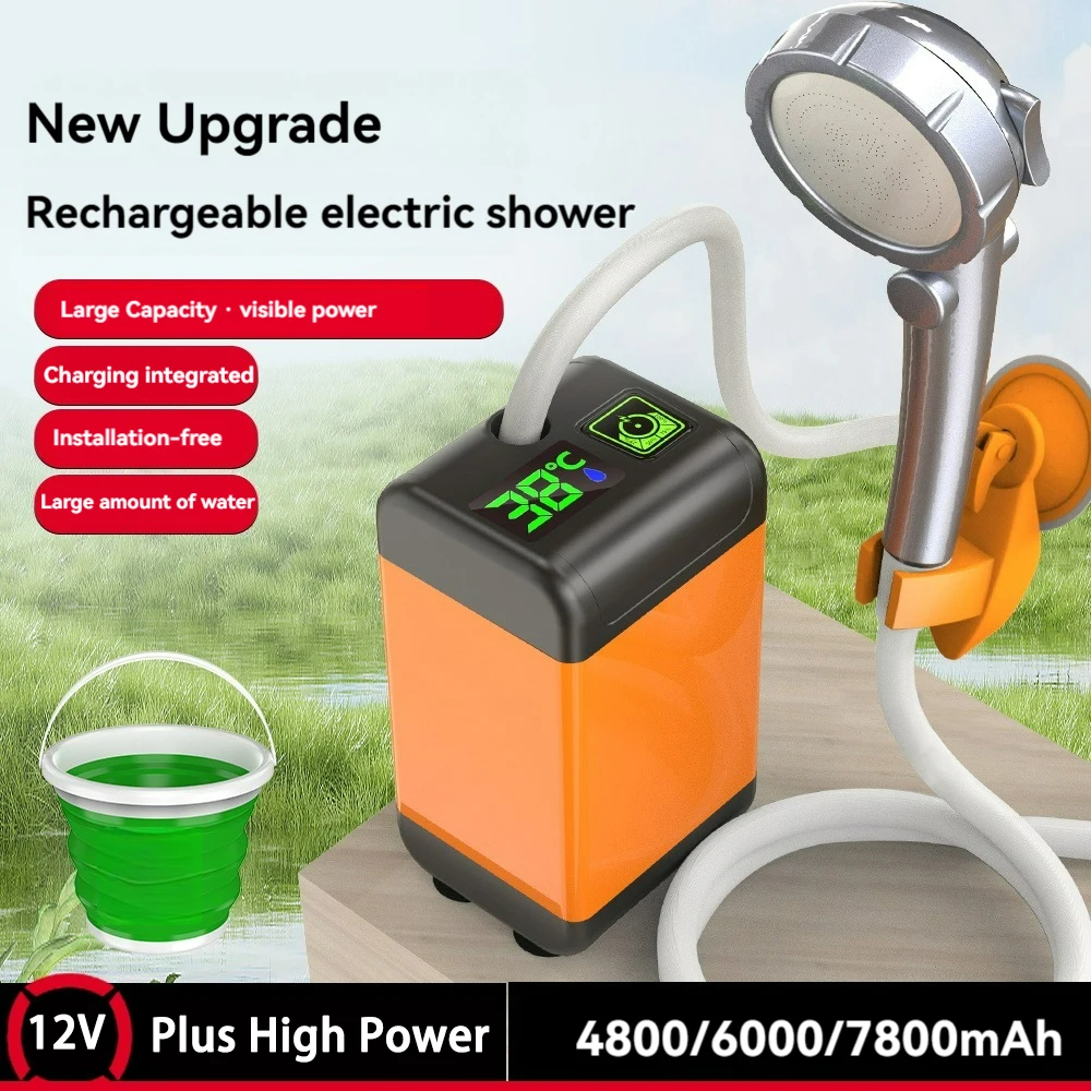Real-time Digital Display Portable Outdoor Shower Fast Charging Rechargeable Electric Shower Intelligent Temperature Measurement
Real-time Digital Display Portable Outdoor Shower Fast Charging Rechargeable Electric Shower Intelligent Temperature Measurement