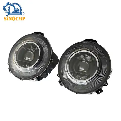 2Pcs W463 Black Headlights A Pair of For Mercedes Benz G-class W464 Style Dynamic LED G500 Automotive Exterior Accessories