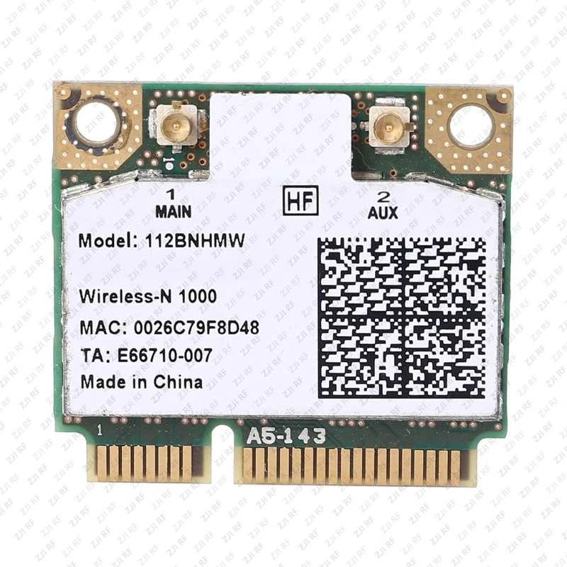 112BNHMW for Centrino Wireless-N 1000 Wifi Link1000 300Mbps Half Mini PCi-e Wireless Card Built-in Wireless Network Card
112BNHMW for Centrino Wireless-N 1000 Wifi Link1000 300Mbps Half Mini PCi-e Wireless Card Built-in Wireless Network Card