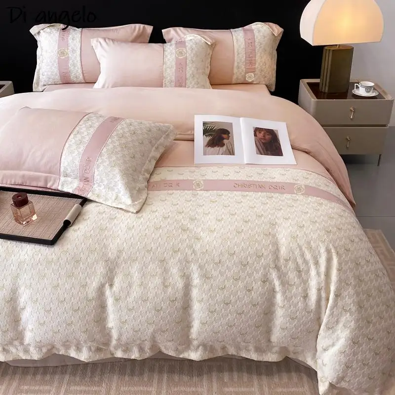 600TC Egyptian Cotton Luxury High End Embroidery Bedding Set Queen King Size Duvet Cover Bed Sheet Flat Sheet 4PCS RU Europe #/L
600TC Egyptian Cotton Luxury High End Embroidery Bedding Set Queen King Size Duvet Cover Bed Sheet Flat Sheet 4PCS RU Europe #/L