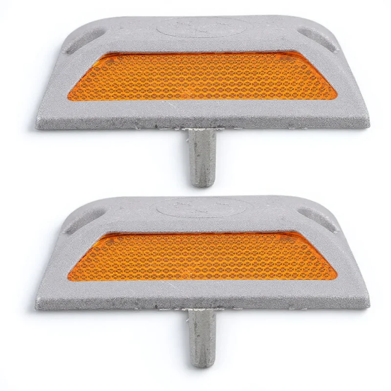 2Pcs Reflective Pavement Markers Aluminum Road Studs for Driveway Pathway Lot Lane Divider Road Markers
2Pcs Reflective Pavement Markers Aluminum Road Studs for Driveway Pathway Lot Lane Divider Road Markers