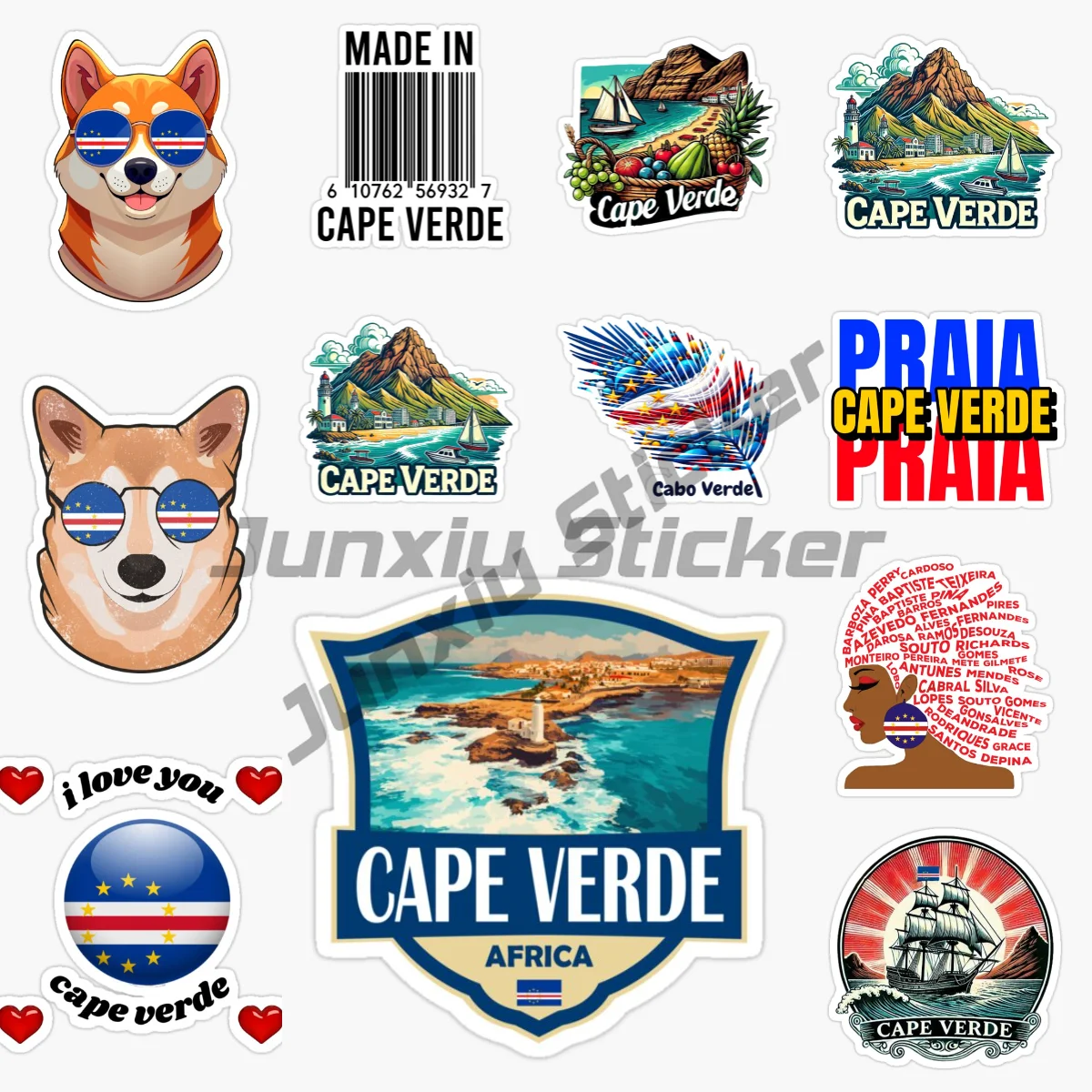 Republic of Cape Verde Flag Map Emblem Tearing Sticker Motorcycle Bumper Laptop Wall Bicycle Truck Helmet Racing Off-road Decal
Republic of Cape Verde Flag Map Emblem Tearing Sticker Motorcycle Bumper Laptop Wall Bicycle Truck Helmet Racing Off-road Decal