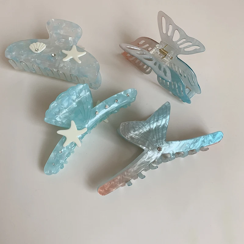 2025 New Ocean Series Girl's Shell Hair Claw New Summer Beach Claw Clip Trendy Starfish Blue Hair Accessories for Women Gifts
2025 New Ocean Series Girl's Shell Hair Claw New Summer Beach Claw Clip Trendy Starfish Blue Hair Accessories for Women Gifts