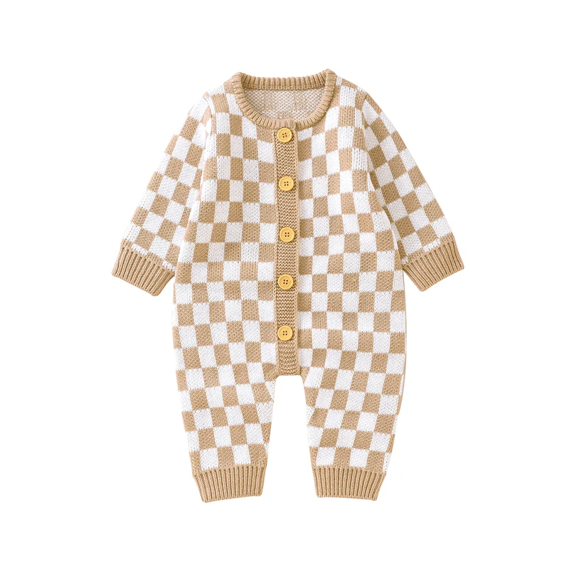 Newborn Baby Rompers Autumn Casual Plaid Knitted Infant Boys Girls Jumpsuits Playsuits Winter One Piece Toddler Overalls Clothes
Newborn Baby Rompers Autumn Casual Plaid Knitted Infant Boys Girls Jumpsuits Playsuits Winter One Piece Toddler Overalls Clothes