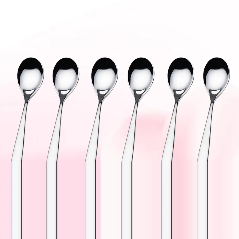 6 Pcs Steel Spoons Teaspoons Coffee Spoon Soup Kitchen Gadgets Reusable Stainless Steel Spoons Healthy Easy Clean
6 Pcs Steel Spoons Teaspoons Coffee Spoon Soup Kitchen Gadgets Reusable Stainless Steel Spoons Healthy Easy Clean