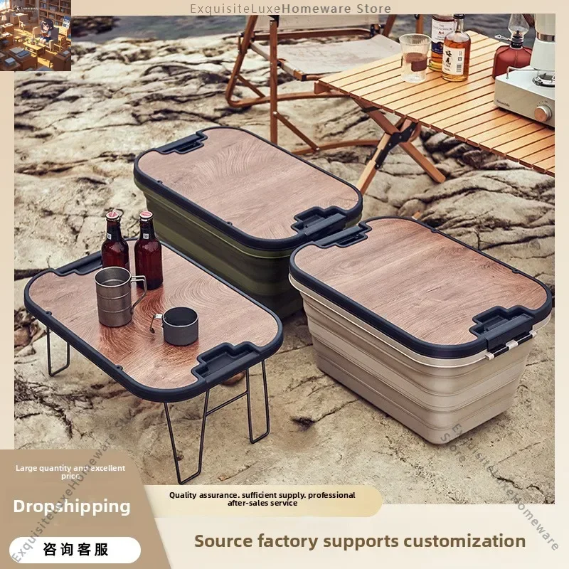 Outdoor folding box picnic basket storage box storage box wooden cover thickened outdoor multi-functional camping car storage
Outdoor folding box picnic basket storage box storage box wooden cover thickened outdoor multi-functional camping car storage