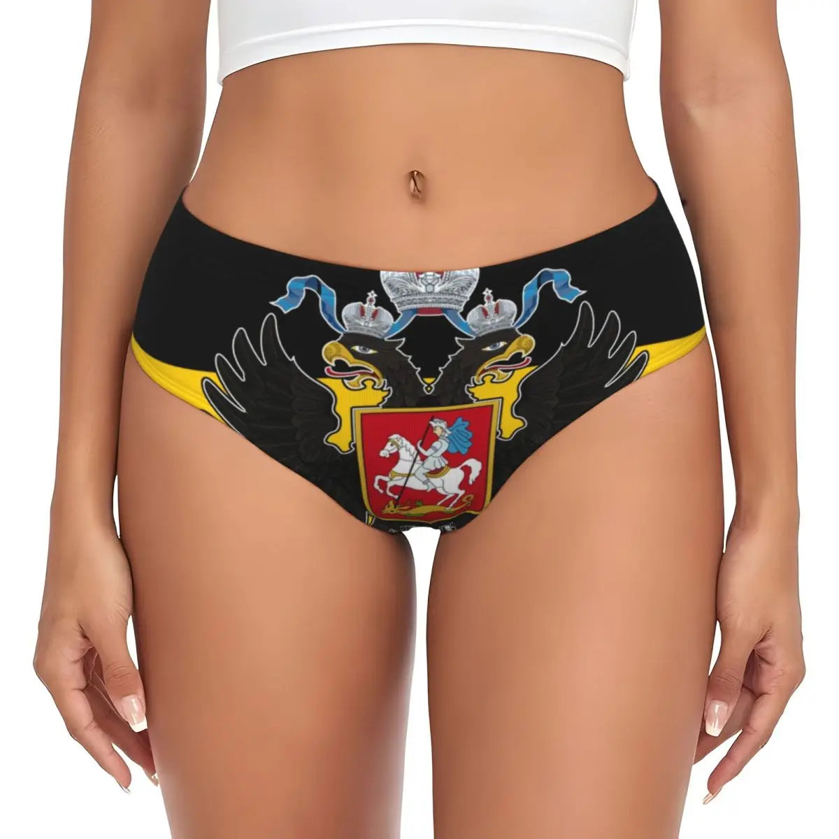 Custom Russia Coat Of Arms Eagle Brief Panties Women Breathable Underwear Valentine's Day Gift Underpants
Custom Russia Coat Of Arms Eagle Brief Panties Women Breathable Underwear Valentine's Day Gift Underpants