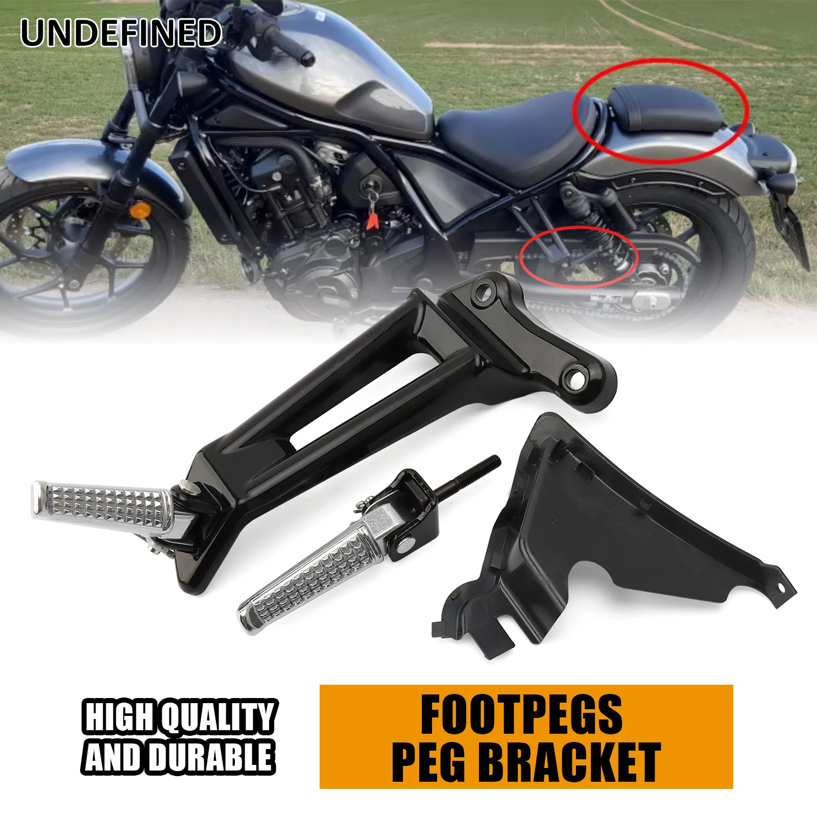 Motorcycle Black Footpegs Footrest Pedals Peg Bracket For Honda Rebel CMX1100 2021-2024 Moto Accessories Aluminum Plastic
Motorcycle Black Footpegs Footrest Pedals Peg Bracket For Honda Rebel CMX1100 2021-2024 Moto Accessories Aluminum Plastic