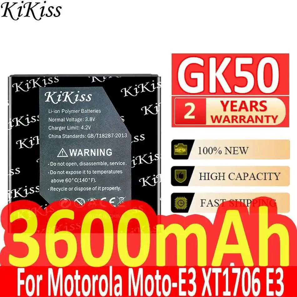 Long-Lasting Mobile Phone Battery For Motorola Moto E3 Power XT1706 GK50 3600mAh
Long-Lasting Mobile Phone Battery For Motorola Moto E3 Power XT1706 GK50 3600mAh