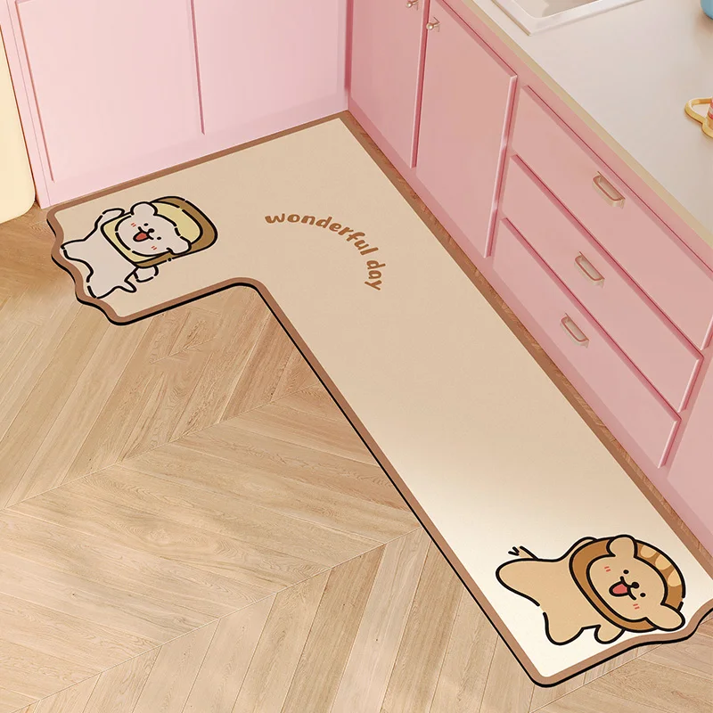 Коврик для кухни в форме собачки, противоскользящий, износостойкий, влаговпитывающий, легко чистится, для дома и кухни, для угла, впитывает масло и грязь
Коврик для кухни в форме собачки, противоскользящий, износостойкий, влаговпитывающий, легко чистится, для дома и кухни, для угла, впитывает масло и грязь