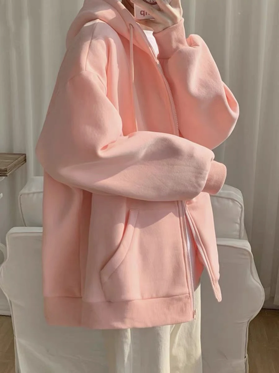Pink Hooded Open Cardigan Sweatshirt Men's Casual Spring Autumn Large Size Couple's Outerwear Trendy Brand Non-Iron Treatment
Pink Hooded Open Cardigan Sweatshirt Men's Casual Spring Autumn Large Size Couple's Outerwear Trendy Brand Non-Iron Treatment