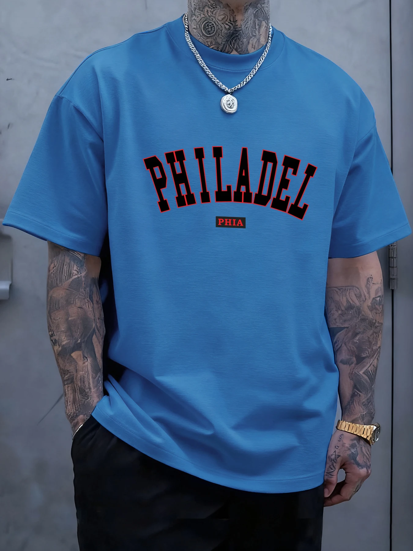 Мужская футболка с принтом Philadelphia Phia, хлопковая повседневная летняя футболка большого размера с короткими рукавами, мягкая одежда, модные топы в стиле хип-хоп
Мужская футболка с принтом Philadelphia Phia, хлопковая повседневная летняя футболка большого размера с короткими рукавами, мягкая одежда, модные топы в стиле хип-хоп