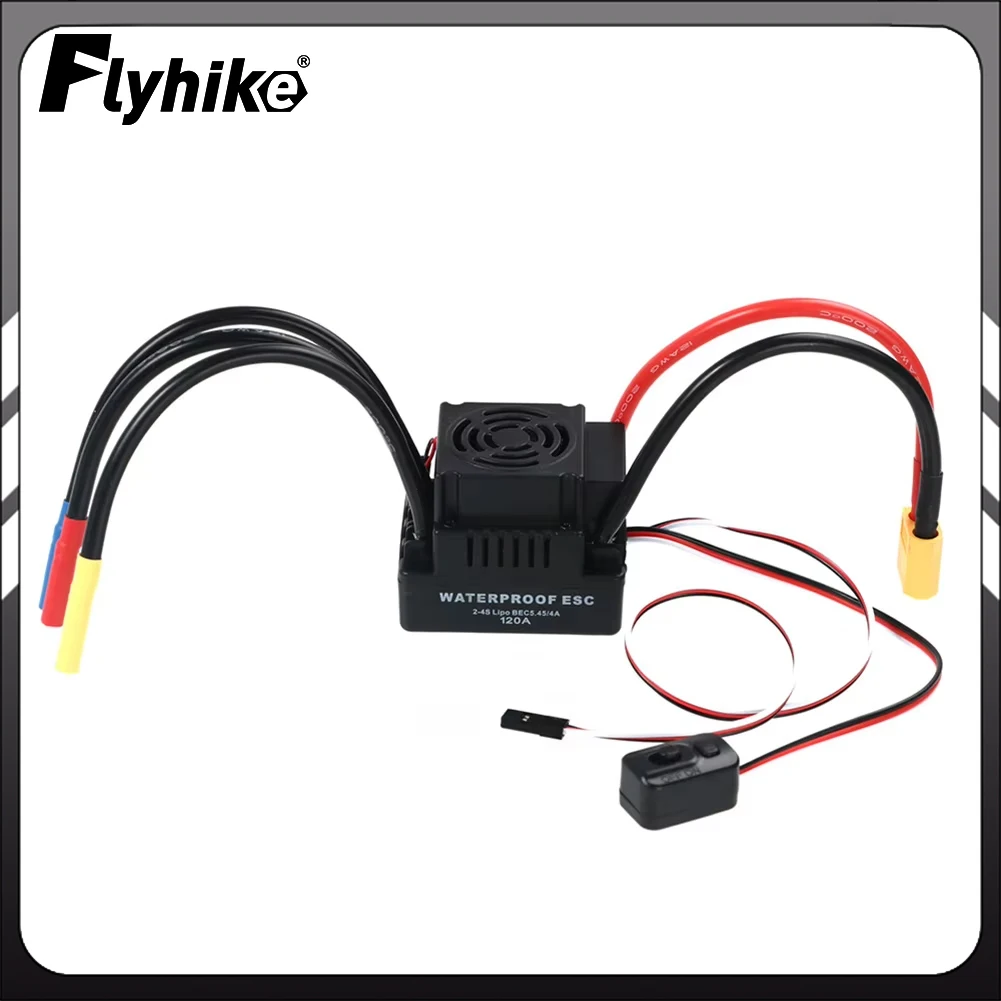 Waterproof ESC 80A / 120A Brushless ESC T Plug / XT60 PlugElectric Speed Controller with 5.5V / 3A BEC for 1/8 1/10 1:10 RC Car
Waterproof ESC 80A / 120A Brushless ESC T Plug / XT60 PlugElectric Speed Controller with 5.5V / 3A BEC for 1/8 1/10 1:10 RC Car
