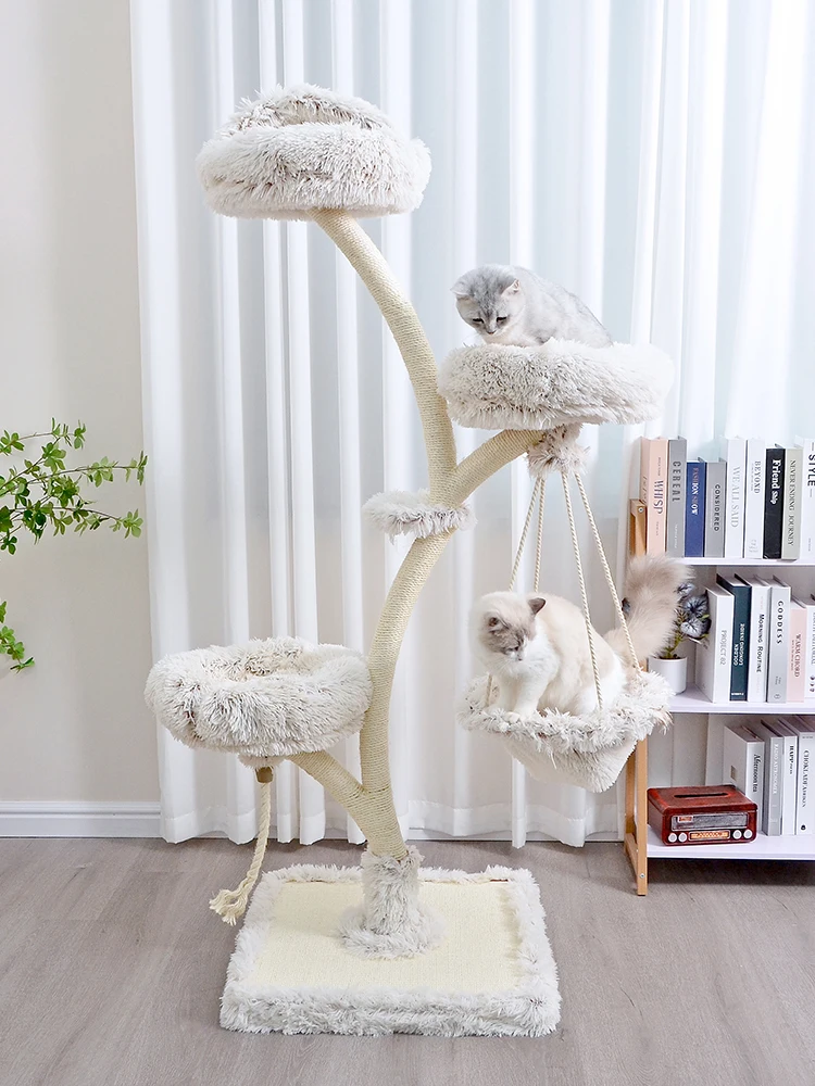 Large-scale flower cat climbing frame rack integrated branches dry sisal climbing supplies
Large-scale flower cat climbing frame rack integrated branches dry sisal climbing supplies