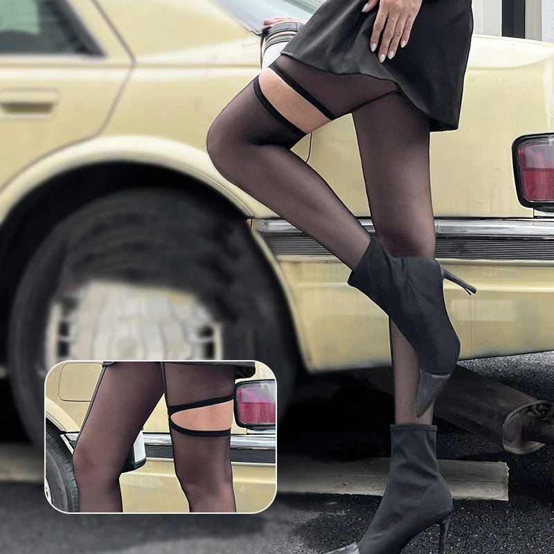 Personality Asymmetry Hollow Out Thigh Women Pantyhose Thin Black Fashion Vertical Line Hottie Sexy Tights Anti Hook Pantyhose
Personality Asymmetry Hollow Out Thigh Women Pantyhose Thin Black Fashion Vertical Line Hottie Sexy Tights Anti Hook Pantyhose