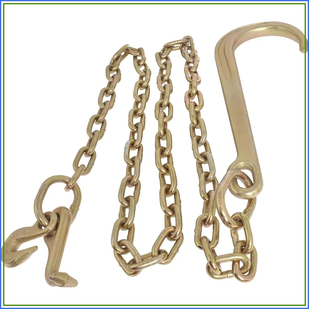 5/16 x 6 FT Grade 70 Tow Chain with 15 J Hook and Mini R Hook for Recovery Wrecker Axle
5/16 x 6 FT Grade 70 Tow Chain with 15 J Hook and Mini R Hook for Recovery Wrecker Axle