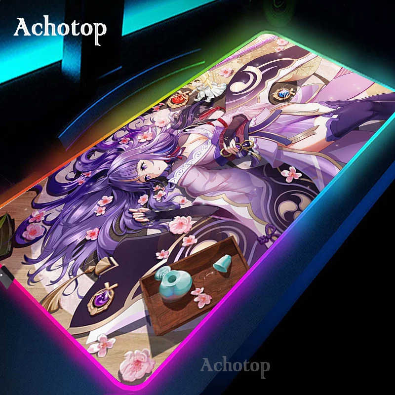 Raiden Genshin Impact RGB Mouse Pad Gamer Colorful Luminous for PC Computer Desktop LED Light Desk Mat 900x400mm Keyboard Pad XL
Raiden Genshin Impact RGB Mouse Pad Gamer Colorful Luminous for PC Computer Desktop LED Light Desk Mat 900x400mm Keyboard Pad XL
