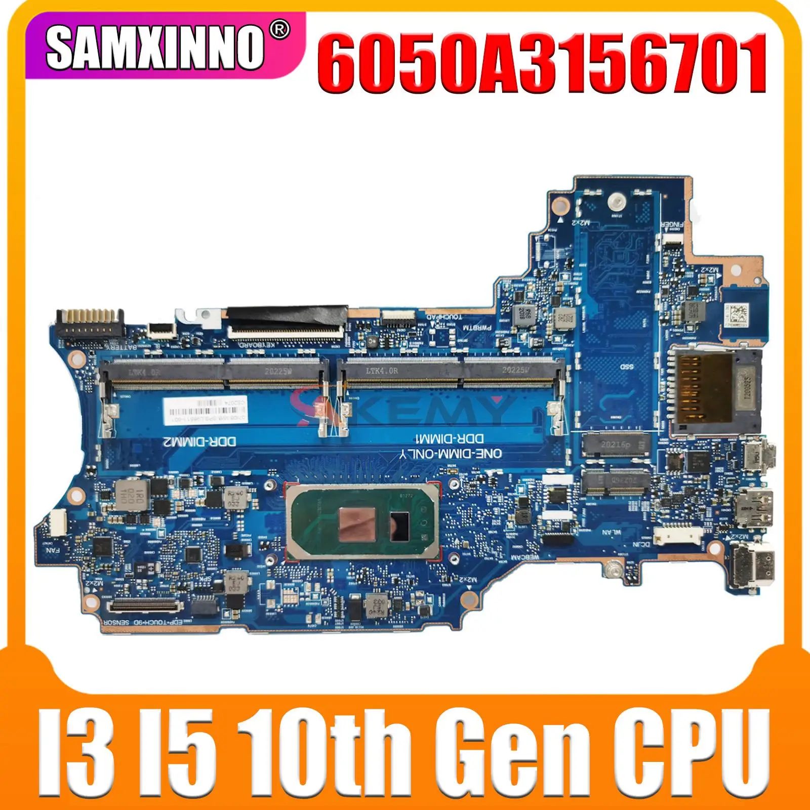 Высокопроизводительная материнская плата HP 6050A3156701, материнская плата для ноутбука X360 14-DW 14M-DW CPU i3 i5 i7, 100% тестирование
Высокопроизводительная материнская плата HP 6050A3156701, материнская плата для ноутбука X360 14-DW 14M-DW CPU i3 i5 i7, 100% тестирование