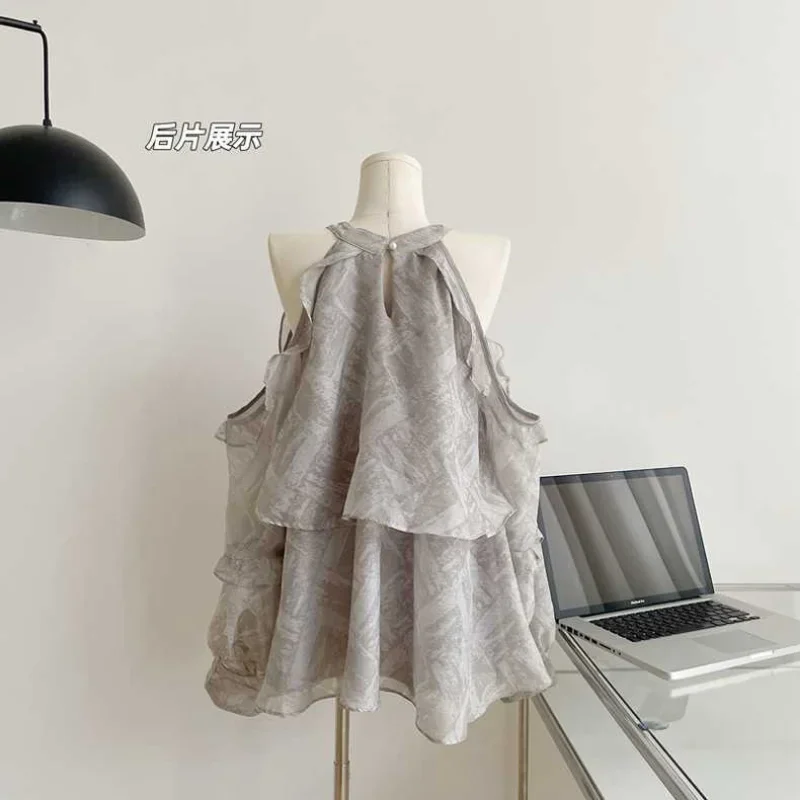 AzaleeKa New Halter Off Shoulder Print Blouse Long Sleeve Ruffled Lazy Chiffon Ladies Tops Korean Gentle Loose Beach Shirts
AzaleeKa New Halter Off Shoulder Print Blouse Long Sleeve Ruffled Lazy Chiffon Ladies Tops Korean Gentle Loose Beach Shirts