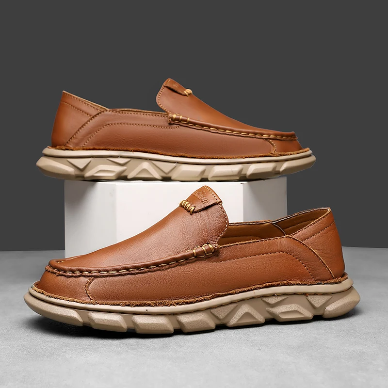 2026 New High Quality Men Casual Shoes Handmade Leather Loafers Comfortable Mens Shoes Split Leather Flat Moccasins Men Sneakers
2026 New High Quality Men Casual Shoes Handmade Leather Loafers Comfortable Mens Shoes Split Leather Flat Moccasins Men Sneakers
