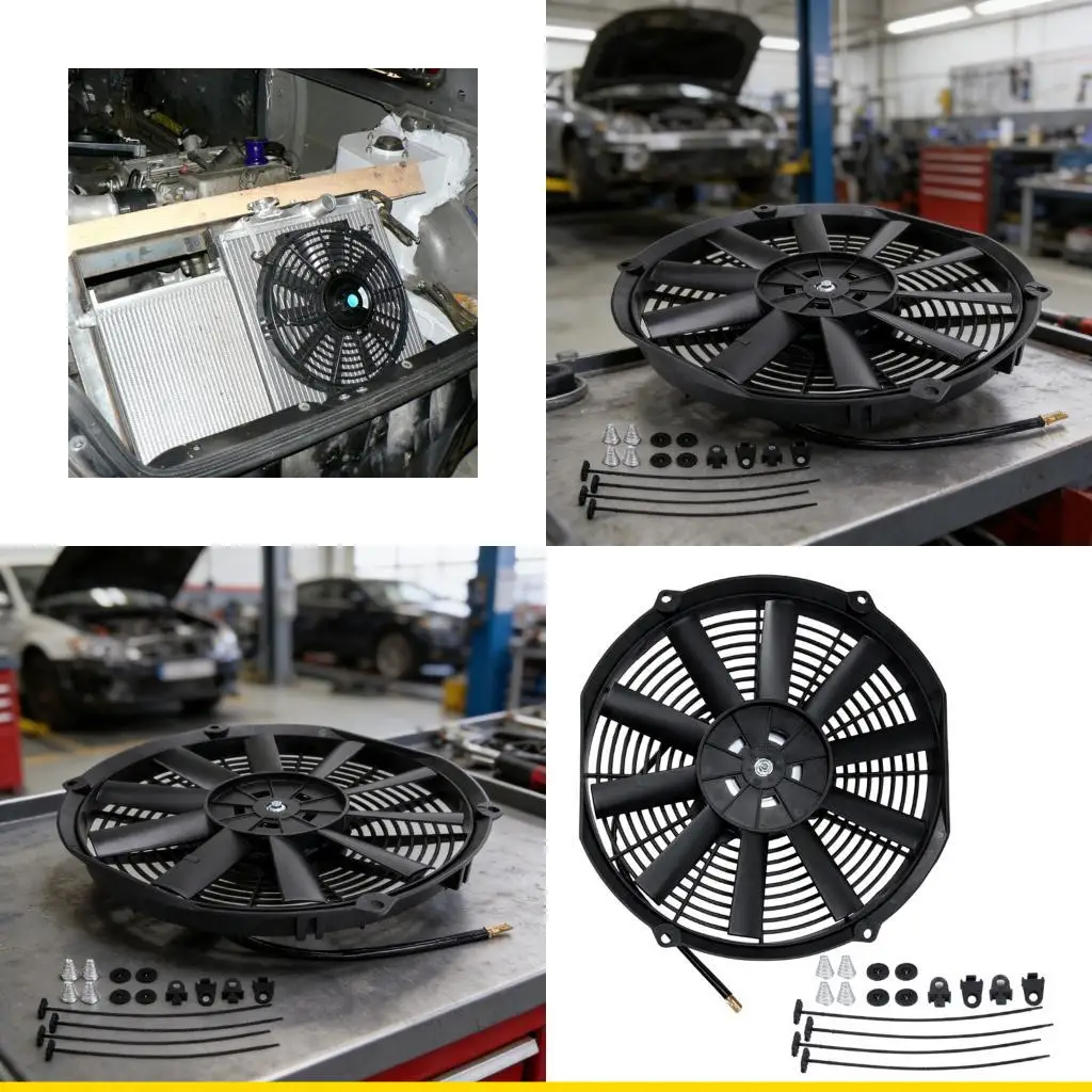 SZCH 12" 12V 80W Electric Radiator Cooling Fan Universal Engine Cooling Fan with Mounting Set For Cars Trucks
SZCH 12" 12V 80W Electric Radiator Cooling Fan Universal Engine Cooling Fan with Mounting Set For Cars Trucks