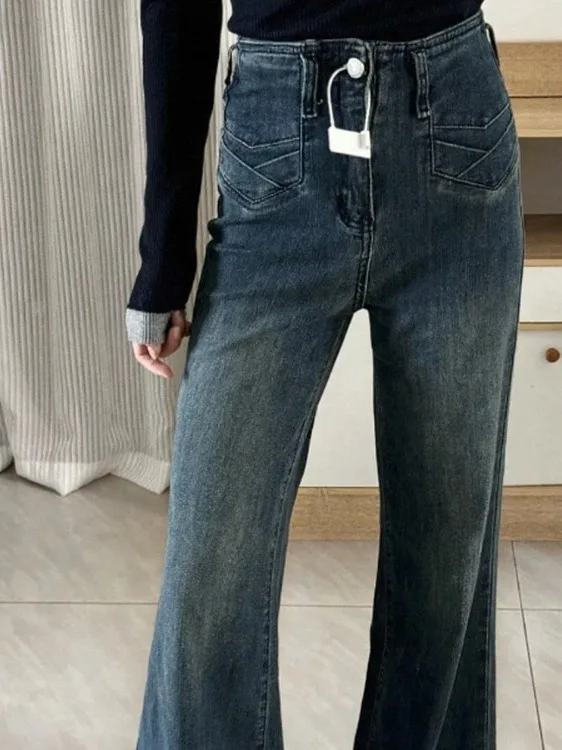 High Waist Slimming Micro Flared Denim Pants Women's High-End 3D Padded Design Long Trousers Casual Waed Cotton Blend
High Waist Slimming Micro Flared Denim Pants Women's High-End 3D Padded Design Long Trousers Casual Waed Cotton Blend