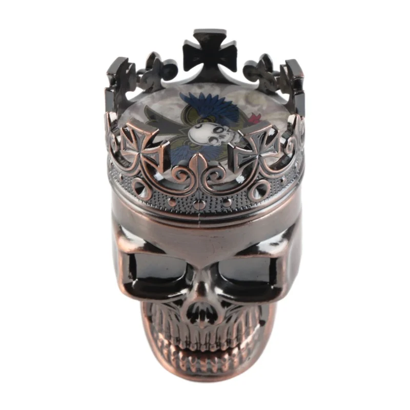 Spice Grinder 3 Layers Herb Crusher Tobacco Grinder Skull Head With Crown For DIY Cooking Red Bronze
Spice Grinder 3 Layers Herb Crusher Tobacco Grinder Skull Head With Crown For DIY Cooking Red Bronze