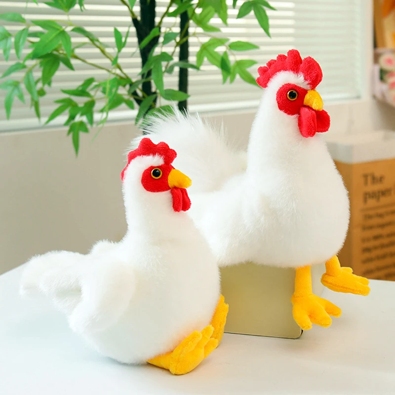 White Rooster Plush Toy Fluffy White Hen Chicken Doll Soft Bird Animal Chick Stuffed Toy Home Decor Plush Ornament Birthday Gift
White Rooster Plush Toy Fluffy White Hen Chicken Doll Soft Bird Animal Chick Stuffed Toy Home Decor Plush Ornament Birthday Gift