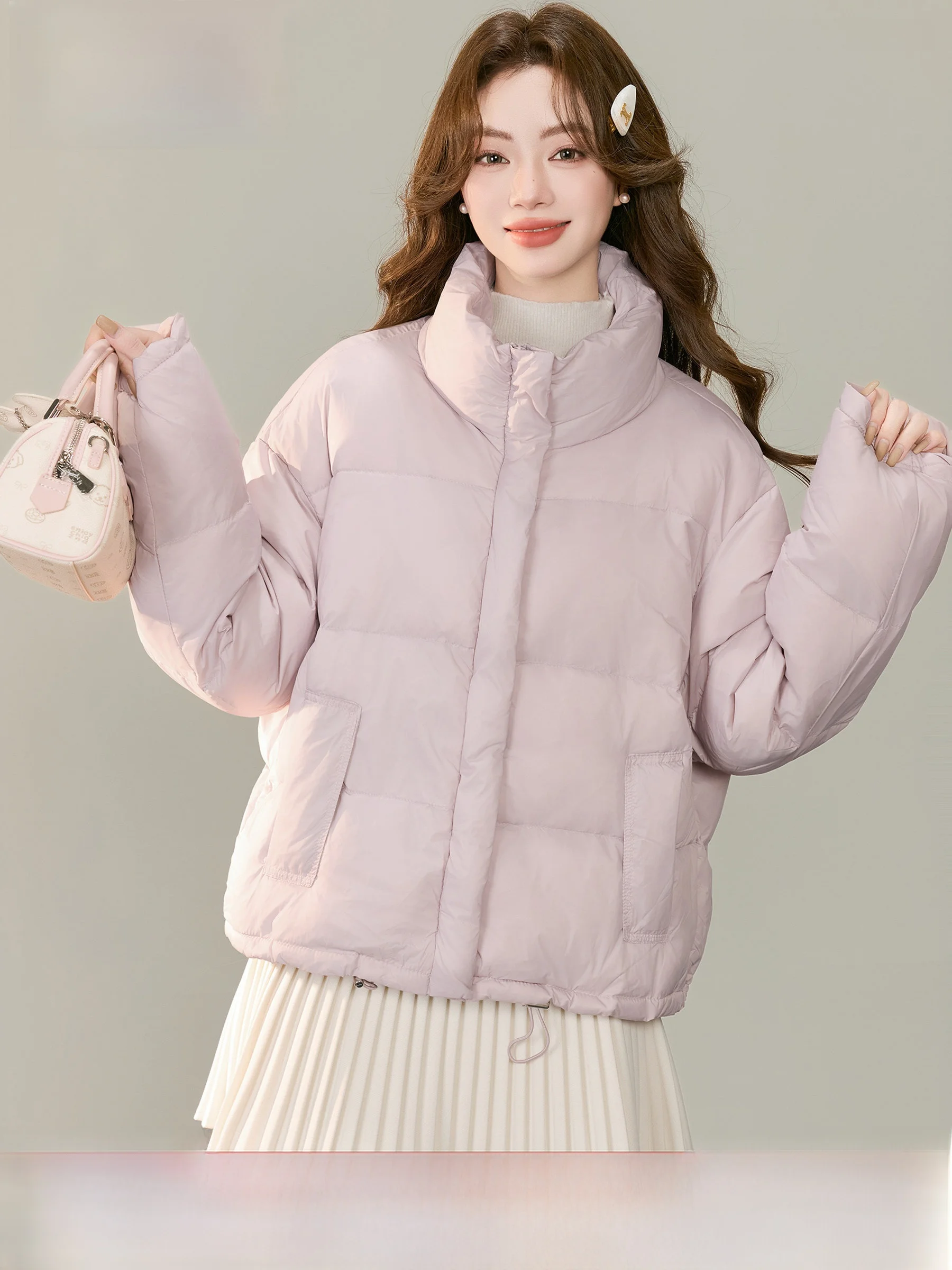 Warm White Du down ort Puffer Jaet Women's Sle Lingjiu Qinglan Winter 2025 New Arrival Faionable Coat
Warm White Du down ort Puffer Jaet Women's Sle Lingjiu Qinglan Winter 2025 New Arrival Faionable Coat