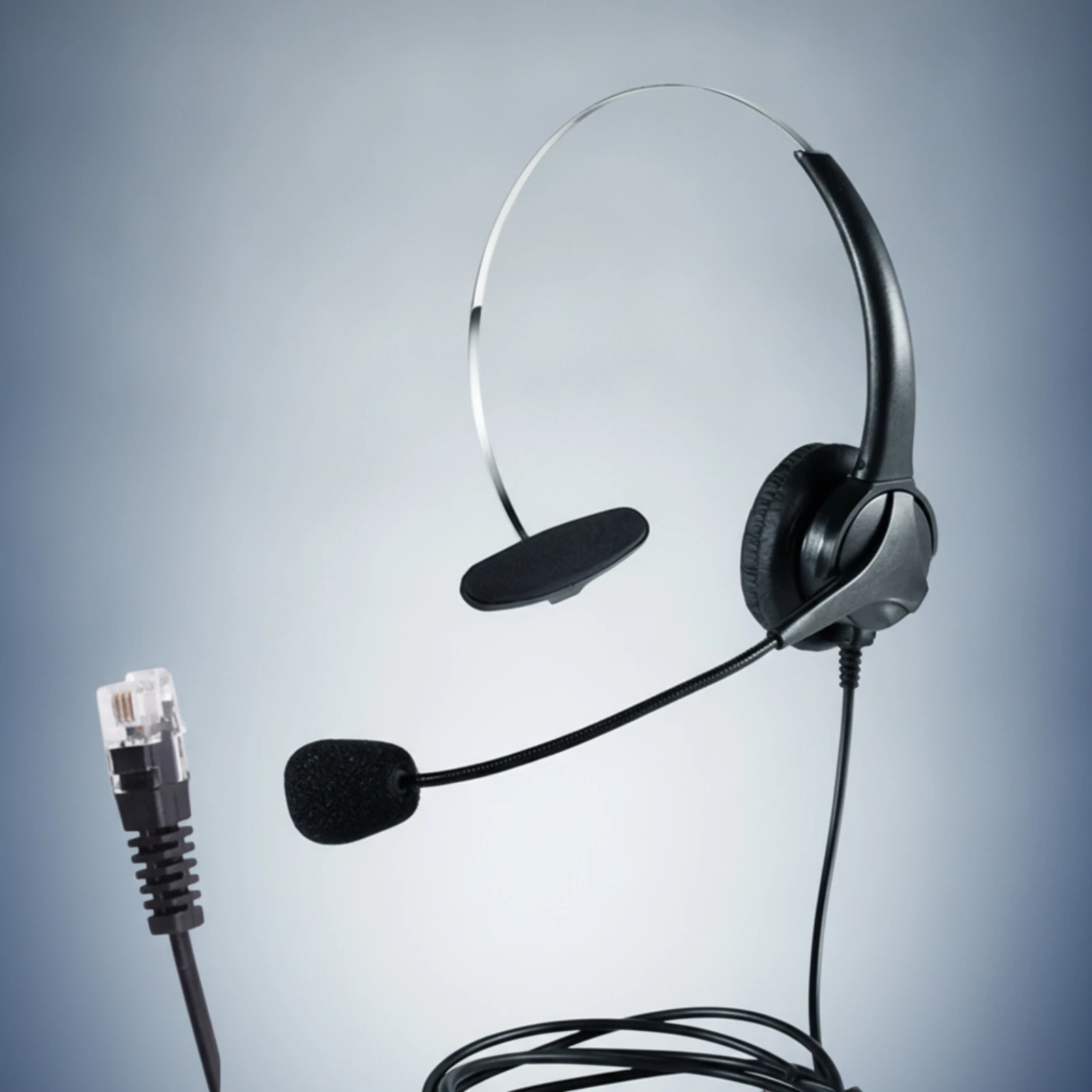 Single-Ear Headset with Extending Audio Pickup over-the-Head Wired Call Center Headset Professional Soft for Office Workers
Single-Ear Headset with Extending Audio Pickup over-the-Head Wired Call Center Headset Professional Soft for Office Workers