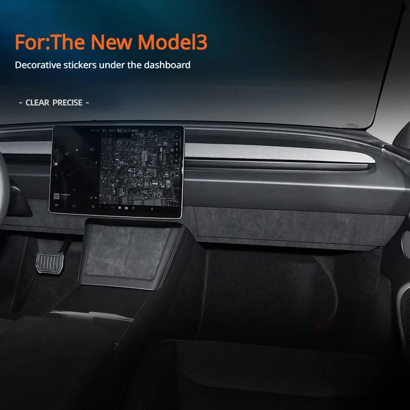 Suitable For Tesla Model 3 Center Console Under The Decorative Panel Stickers Alcantara Suede Interior Modification Stickers
Suitable For Tesla Model 3 Center Console Under The Decorative Panel Stickers Alcantara Suede Interior Modification Stickers