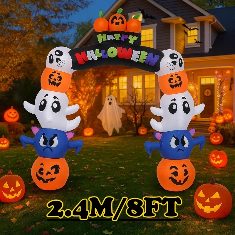 7.8FT Holiday Lighting Stacked Pumpkin Arch Party Halloween Decoration Outdoor Model with LED Lights Yard Garden Lawn Decors
7.8FT Holiday Lighting Stacked Pumpkin Arch Party Halloween Decoration Outdoor Model with LED Lights Yard Garden Lawn Decors