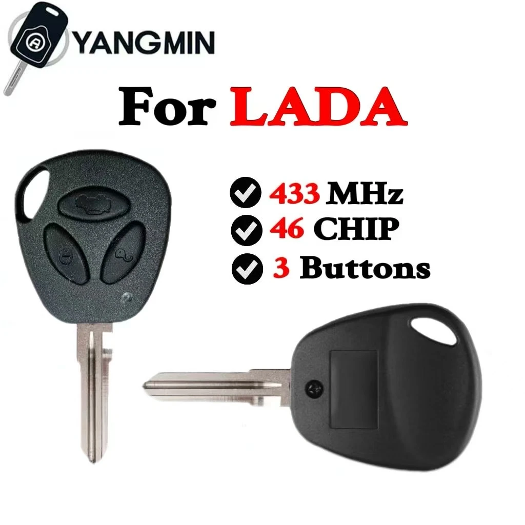 YANGMIN Remote Car Key For Lada Priora Granta Vesta X-Ray XRay Sedan Kalina Upgraded PCB 100% Work 433 MHz 46 Chip 3 Buttons=
YANGMIN Remote Car Key For Lada Priora Granta Vesta X-Ray XRay Sedan Kalina Upgraded PCB 100% Work 433 MHz 46 Chip 3 Buttons=