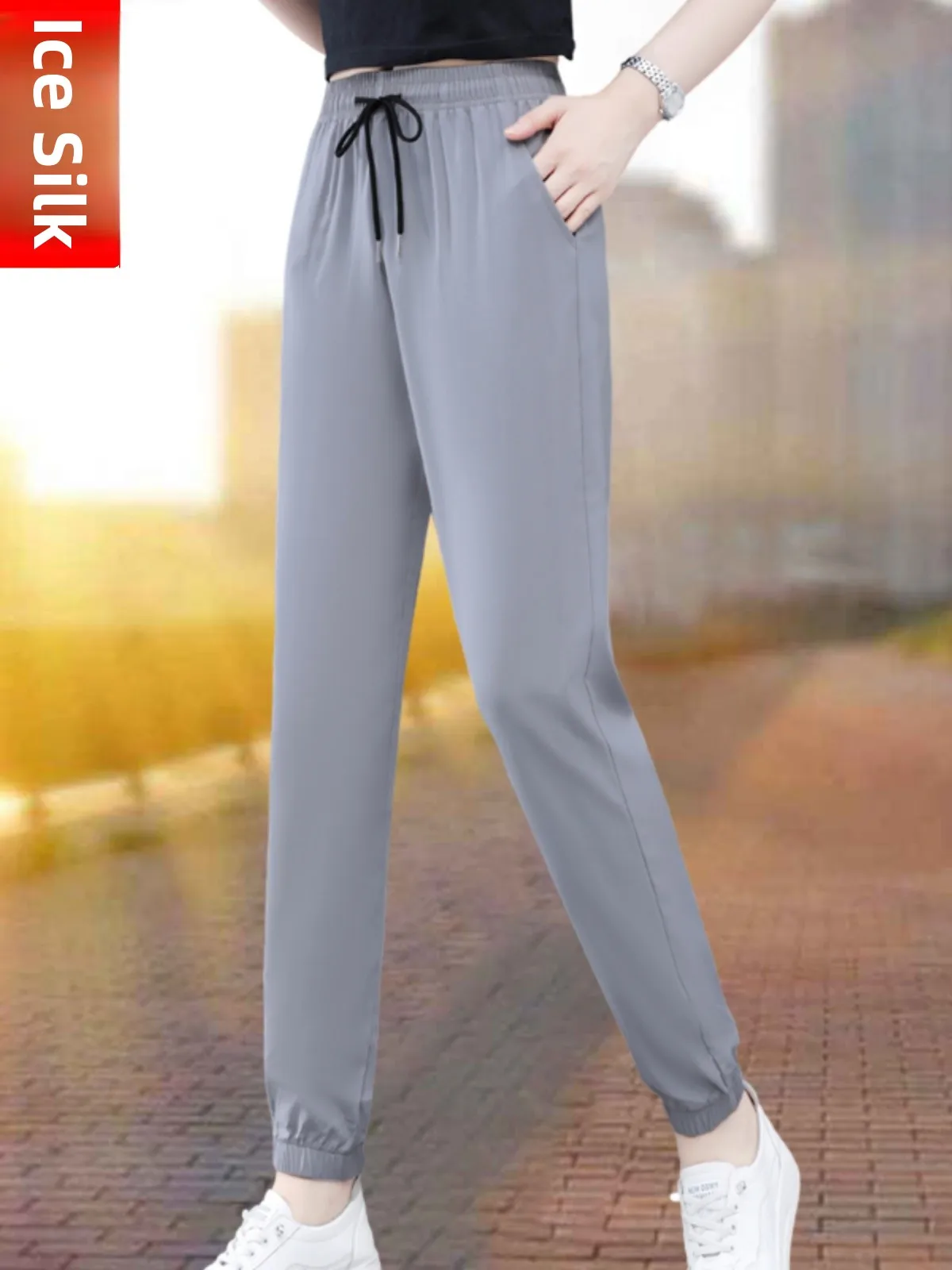 Ladies Ice Silk Loose Fit Thin Summer Sport Pants Qui Dry Casual Trousers for Middle-Aged Mothers Straight Leg Pants
Ladies Ice Silk Loose Fit Thin Summer Sport Pants Qui Dry Casual Trousers for Middle-Aged Mothers Straight Leg Pants