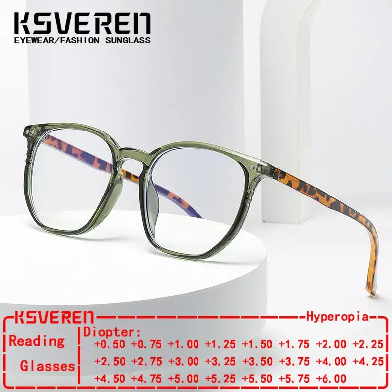 KSVEREN Anti Blue Light Reading Glasses Men Round Optical Eyewear Women Vintage Prescription Glasses Presbyopic Glasses
KSVEREN Anti Blue Light Reading Glasses Men Round Optical Eyewear Women Vintage Prescription Glasses Presbyopic Glasses