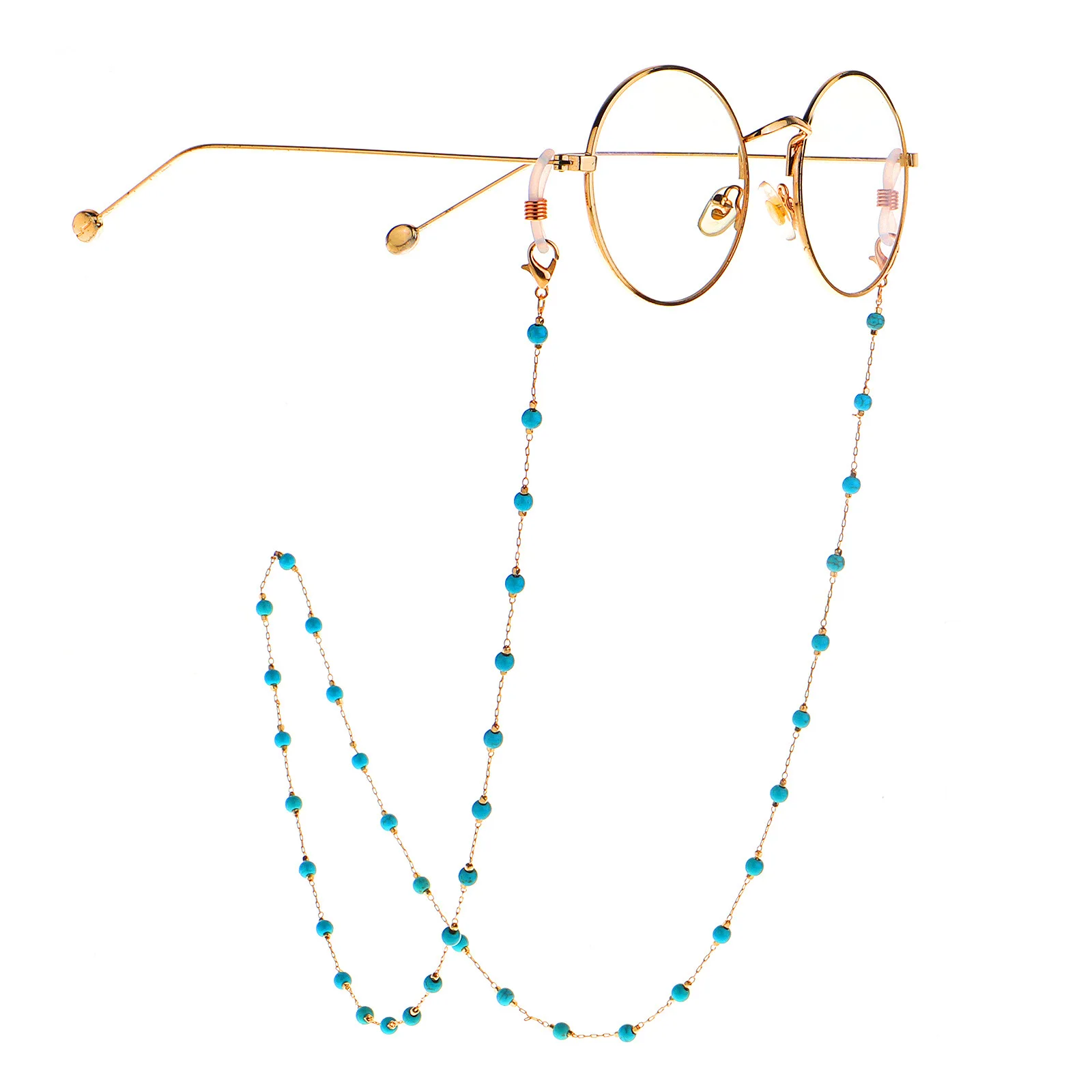 Fashion Sun Glasses Turquoise Eyeglasses Chain Women Outside Casual Sunglasses Accessory Necklace Gift Mask Hanging Rope
Fashion Sun Glasses Turquoise Eyeglasses Chain Women Outside Casual Sunglasses Accessory Necklace Gift Mask Hanging Rope