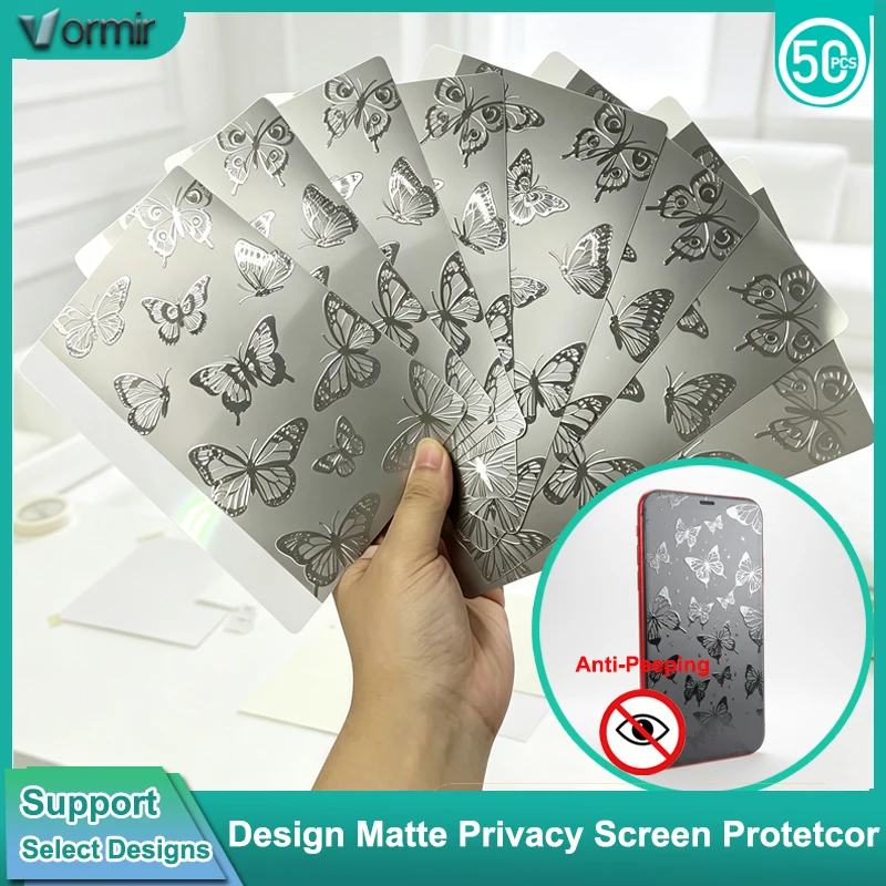 VORMIR 50pcs Matte Privacy Film With Drawings for Phones Hydrogel Movies Curved Screen Protector for Cutting Plotter Machine
VORMIR 50pcs Matte Privacy Film With Drawings for Phones Hydrogel Movies Curved Screen Protector for Cutting Plotter Machine