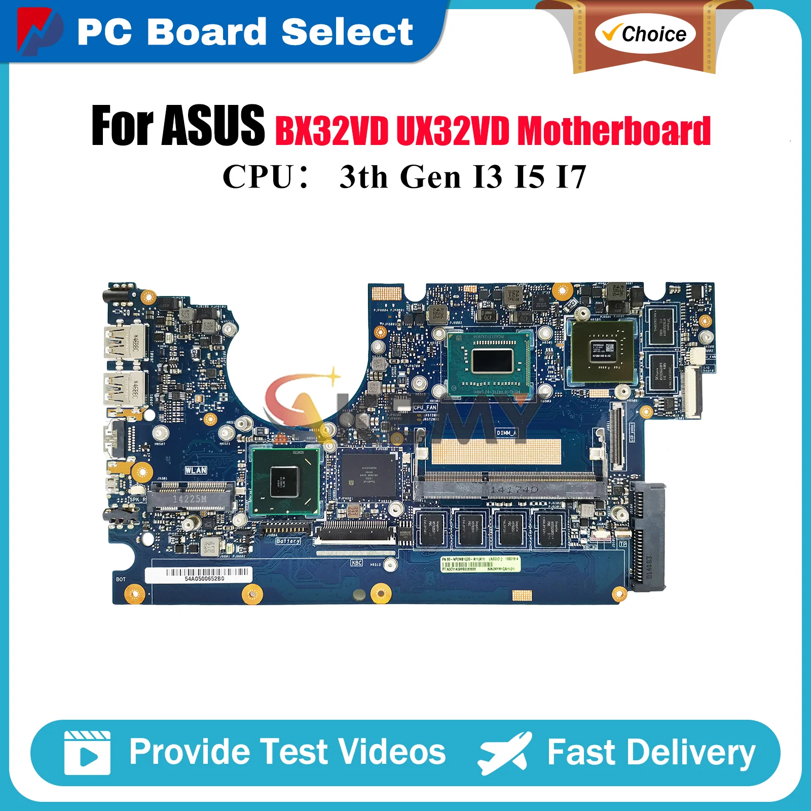 Материнская плата UX32VD для ноутбука ASUS ZenBook BX32VD UX32VD UX32V, материнская плата для ноутбука с процессором I3 I5 I7, 100% тестирование, ОК, быстрая доставка
Материнская плата UX32VD для ноутбука ASUS ZenBook BX32VD UX32VD UX32V, материнская плата для ноутбука с процессором I3 I5 I7, 100% тестирование, ОК, быстрая доставка