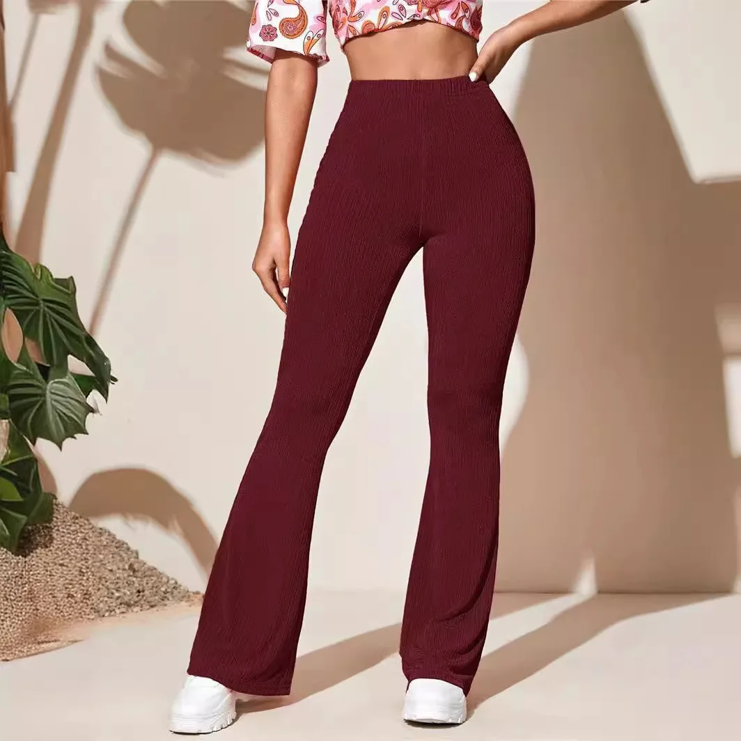 2025 летние новые женские повседневные вязаные спортивные брюки с драпировкой и расклешенными брюками для йоги с высокой талией
2025 летние новые женские повседневные вязаные спортивные брюки с драпировкой и расклешенными брюками для йоги с высокой талией