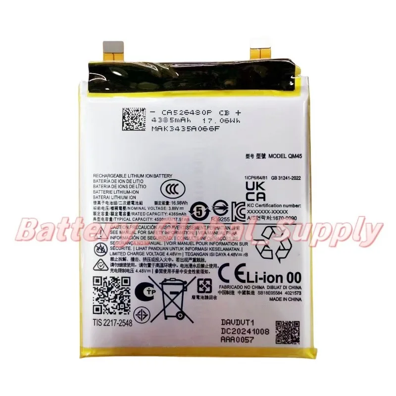Battery for Edge 50Pro XT2403 QM45 3.89v 4385mAh Fast Shipping, Brand New
Battery for Edge 50Pro XT2403 QM45 3.89v 4385mAh Fast Shipping, Brand New