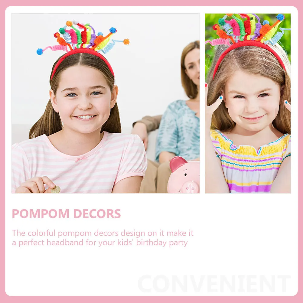 3 шт., повязки для волос с помпоном на день рождения, вечерние декоративные красочные обручи на голову, повязка на голову, украшение, портативные обручи для волос с помпоном 
3 шт., повязки для волос с помпоном на день рождения, вечерние декоративные красочные обручи на голову, повязка на голову, украшение, портативные обручи для волос с помпоном
