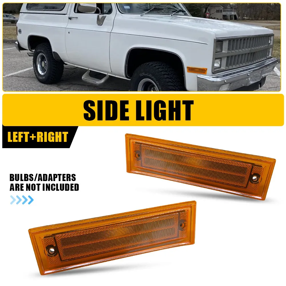 2pcs Amber Lens Side Marker Light Housings For Chevrolet GMC K5 Suburban Suburban C10 GMC K5 Jimmy Indicator Light Housing Shell
2pcs Amber Lens Side Marker Light Housings For Chevrolet GMC K5 Suburban Suburban C10 GMC K5 Jimmy Indicator Light Housing Shell